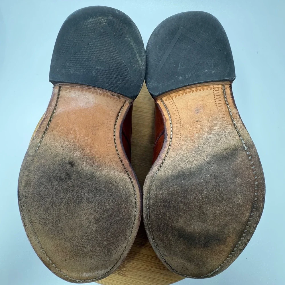 Allen Edmonds Kingsley Mens 9.5 EEE Brown Leather Wingtip‎ Derby Shoes 3560 USA